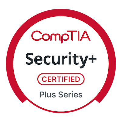 CompTIA Security Plus badge
